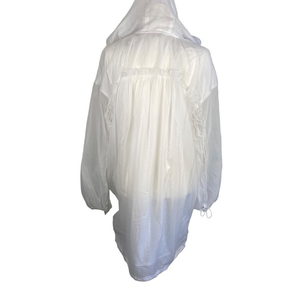 NWT Free people FP movement white lightweight anorak windbreaker long jacket XS - Picture 7 of 13